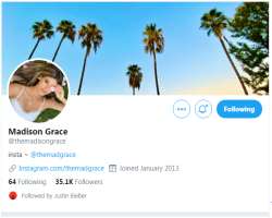 She has joined Twitter in early 2013 and earned more than 35,000 followers as of 2020.